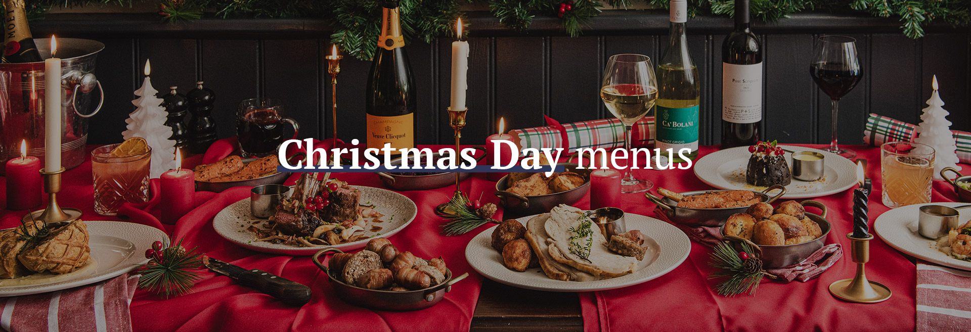 Christmas Day Menu at The Drapers Arms