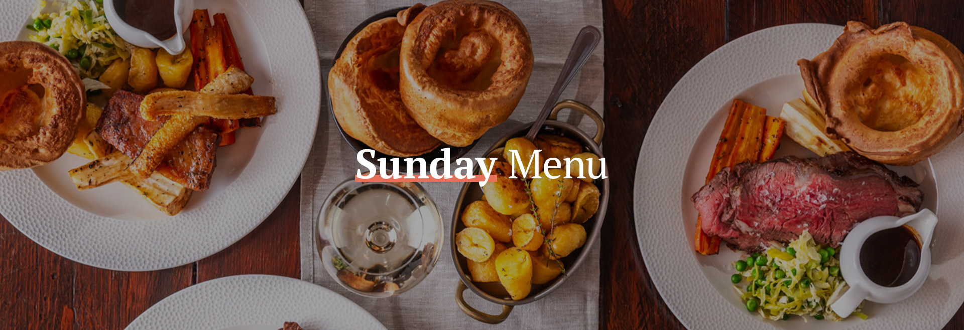 Sunday Menu at The Drapers Arms